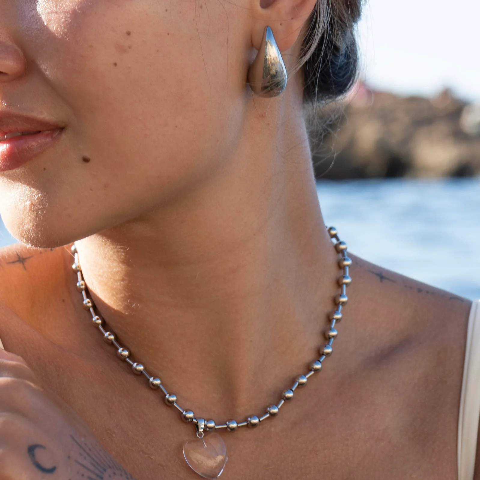 Aura Earrings - Silver - Image 3